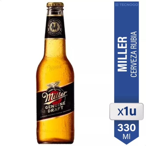 CERVEZA MILLER RUBIA X 300 CC