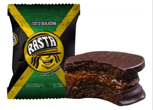 Alfajor rasta negro 70 gr