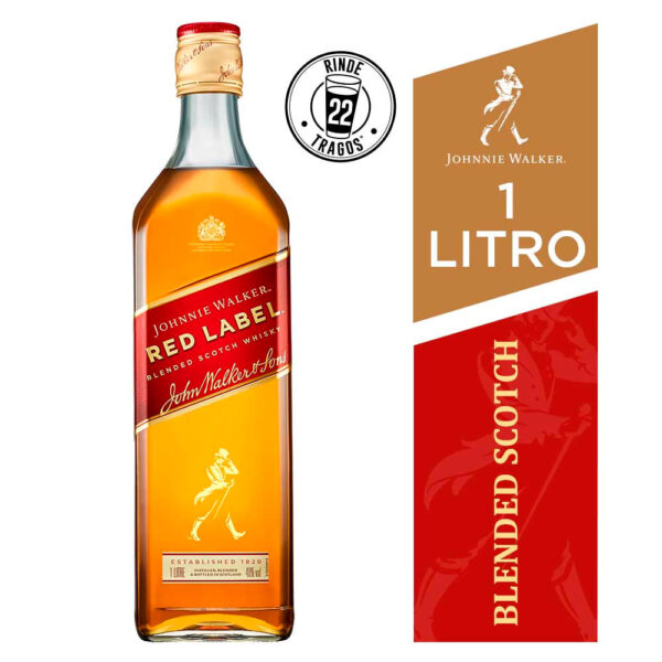 wisky johnnie walker red label 1 lt